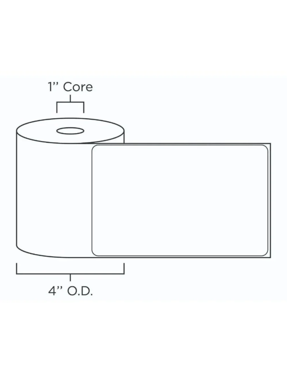 4 Rolls 4x6 Direct Thermal Shipping Labels - 250 per roll - 1000 labels Zebra